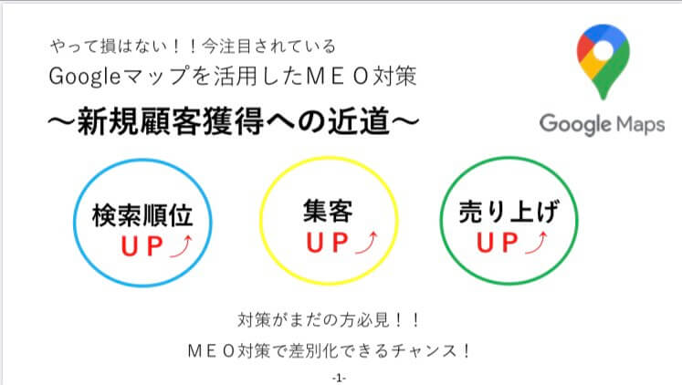 Googleマップ活用したMEO対策